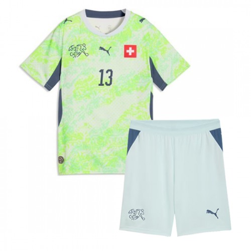 Schweiz Zeki Amdouni #23 Replika Bortatröja Barn VM 2026 Kortärmad (+ Korta byxor)